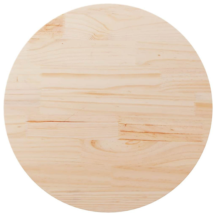 bordplade Ø80x2,5 cm massivt fyrretræ