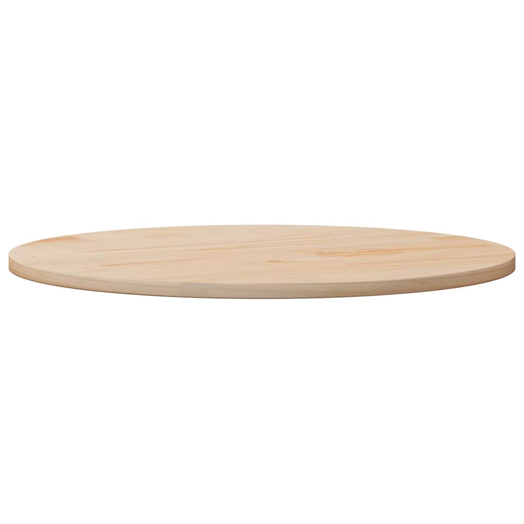 bordplade Ø80x2,5 cm massivt fyrretræ