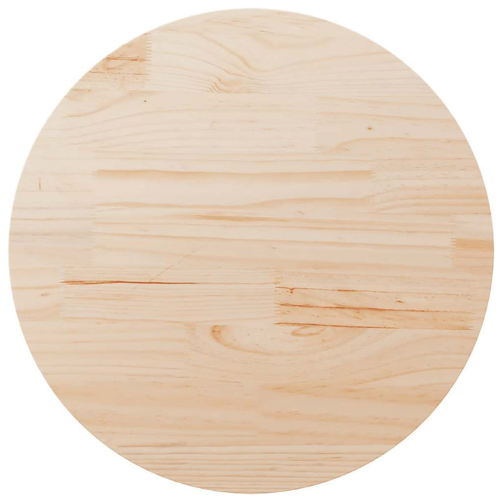 bordplade Ø90x2,5 cm massivt fyrretræ