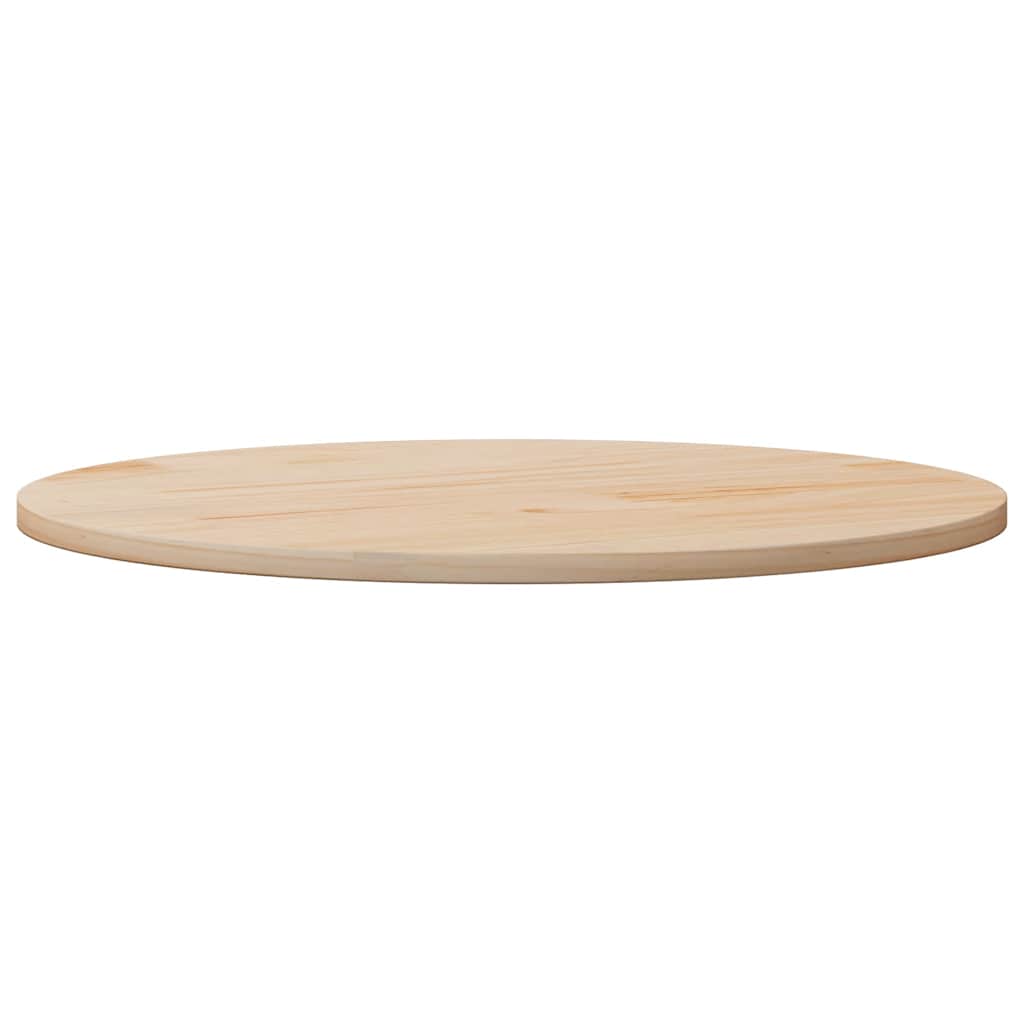 bordplade Ø90x2,5 cm massivt fyrretræ