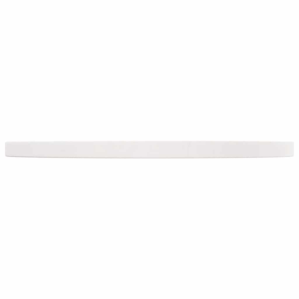 bordplade hvid Ø50x2,5 cm massivt fyrretræ