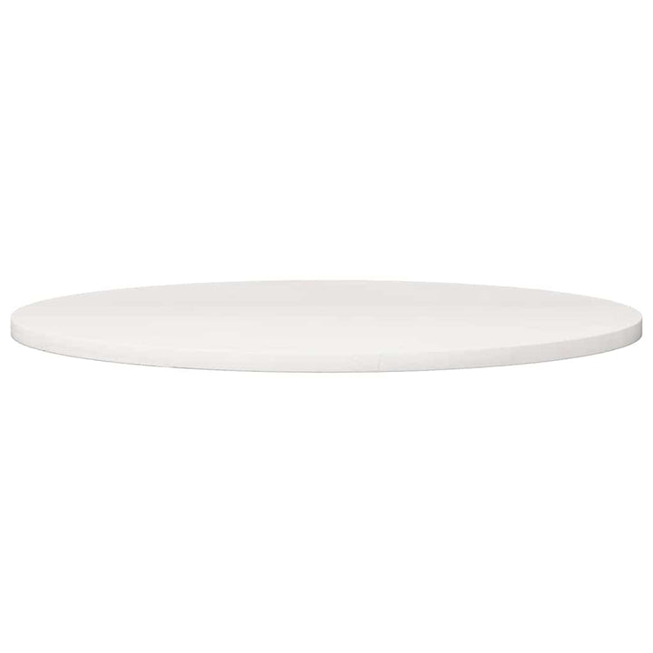 bordplade Ø90x2,5 cm massivt fyrretræ hvid