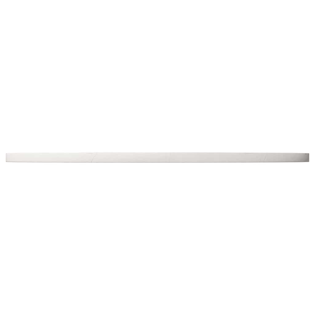 bordplade Ø90x2,5 cm massivt fyrretræ hvid