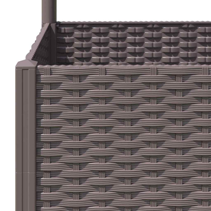 plantekasse med espalier 80x40x136 cm PP brun