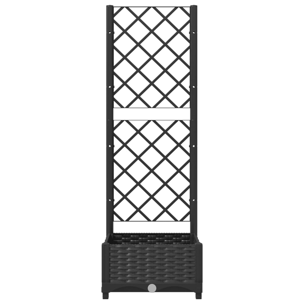 haveplantekasse med espalier sort 40x40x121,5 cm PP