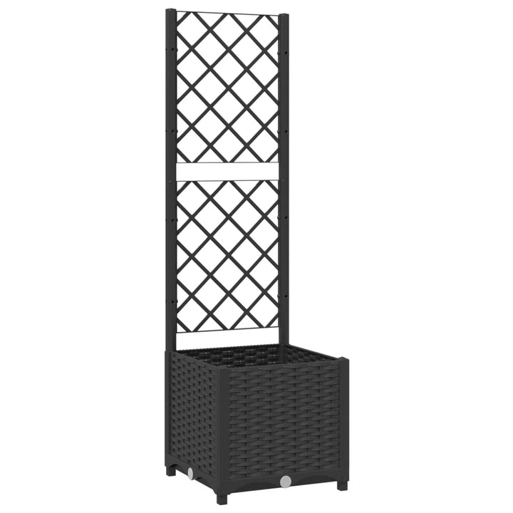 haveplantekasse med espalier sort 40x40x136 cm PP