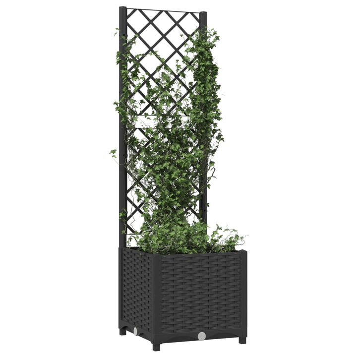 haveplantekasse med espalier sort 40x40x136 cm PP