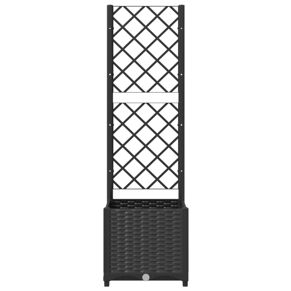 haveplantekasse med espalier sort 40x40x136 cm PP