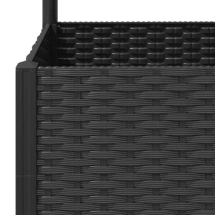 haveplantekasse med espalier sort 40x40x136 cm PP
