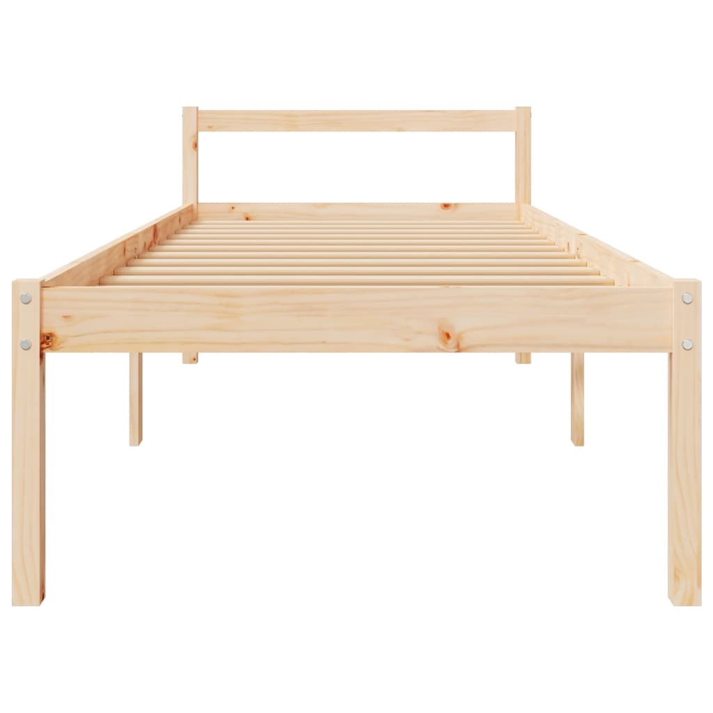 seniorseng enkeltseng 75x190 cm massivt fyrretræ