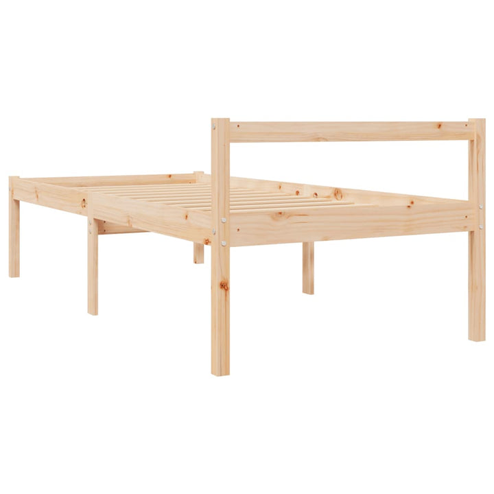 seniorseng enkeltseng 75x190 cm massivt fyrretræ