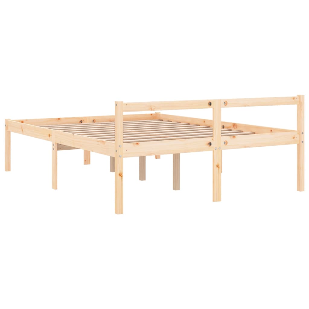 seniorseng 140x190 cm massivt fyrretræ