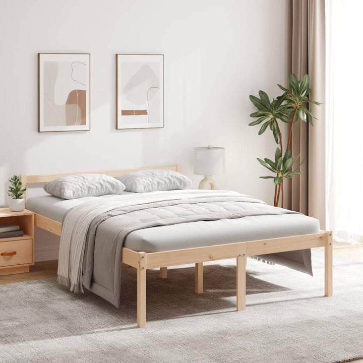 seniorseng 140x190 cm massivt fyrretræ