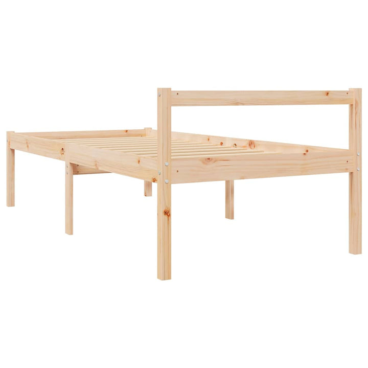seniorseng 90x200 cm massivt fyrretræ