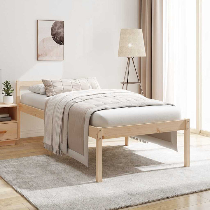 seniorseng 90x200 cm massivt fyrretræ