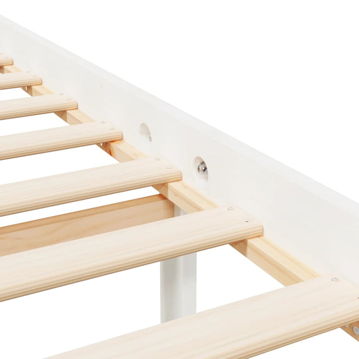seniorseng 200x200 cm massivt fyrretræ hvid