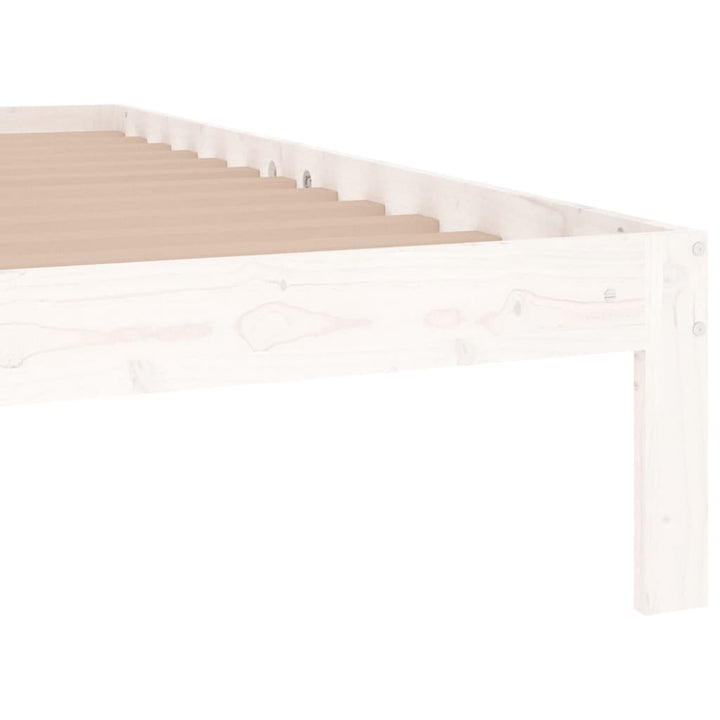 sengeramme 120x190 cm Small Double massivt træ hvid