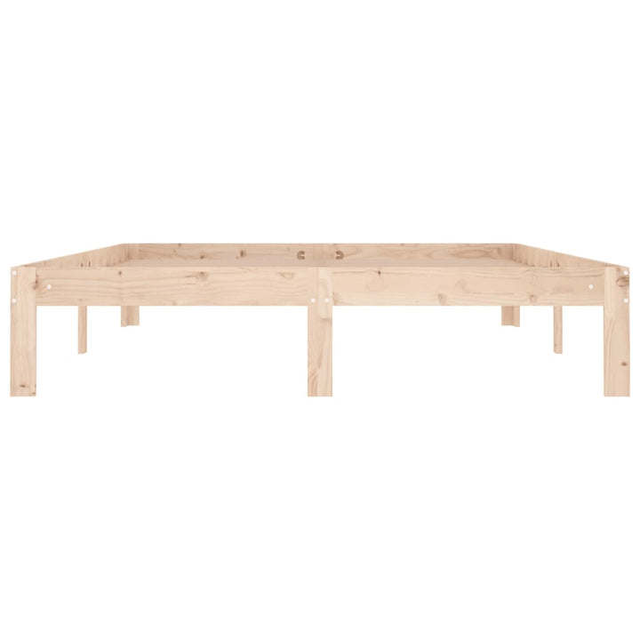 sengeramme 140x190 cm massivt fyrretræ