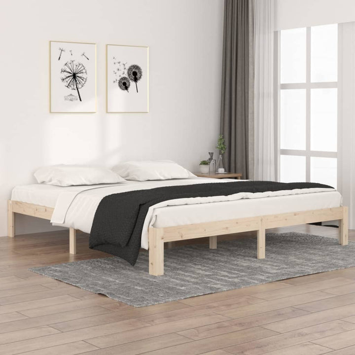 sengeramme 180x200 cm massivt fyrretræ