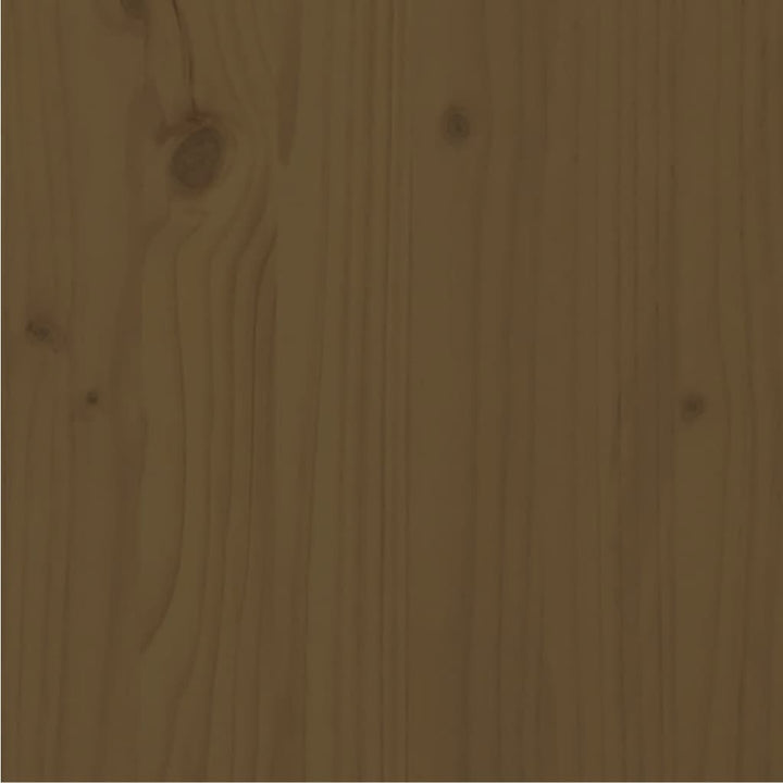 sengeramme 90x200 cm massivt fyrretræ gyldenbrun