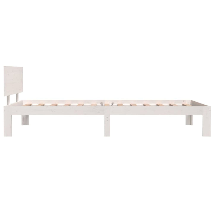 sengeramme 100x200 cm massivt fyrretræ hvid