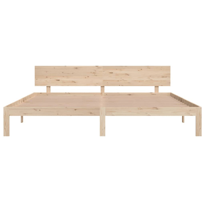sengeramme 200x200 cm massivt fyrretræ
