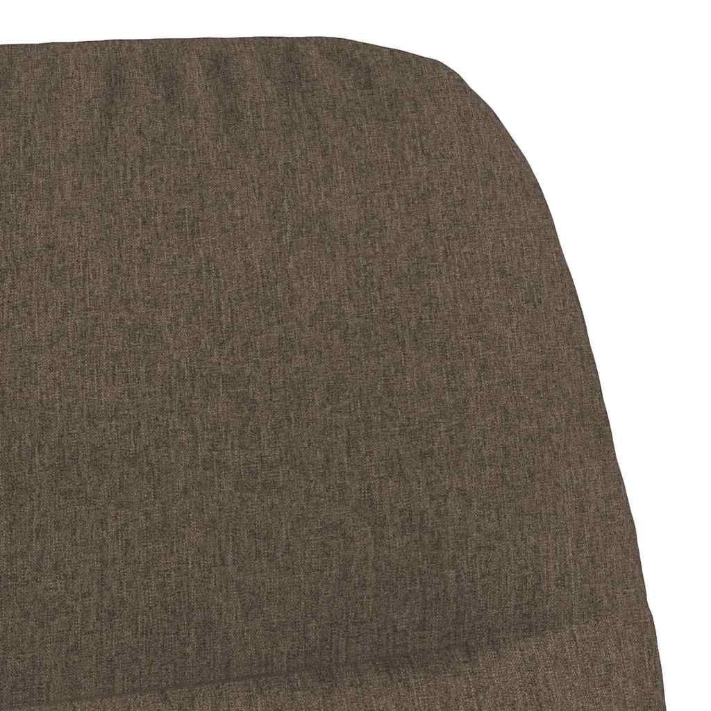lænestol med skammel Stof Gråbrun
