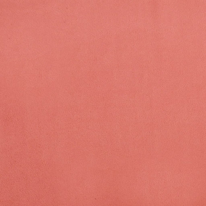 lænestol med fodskammel fløjl lyserød
