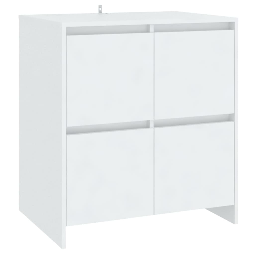 skænke 2 stk. 70x41x75 cm konstrueret træ hvid