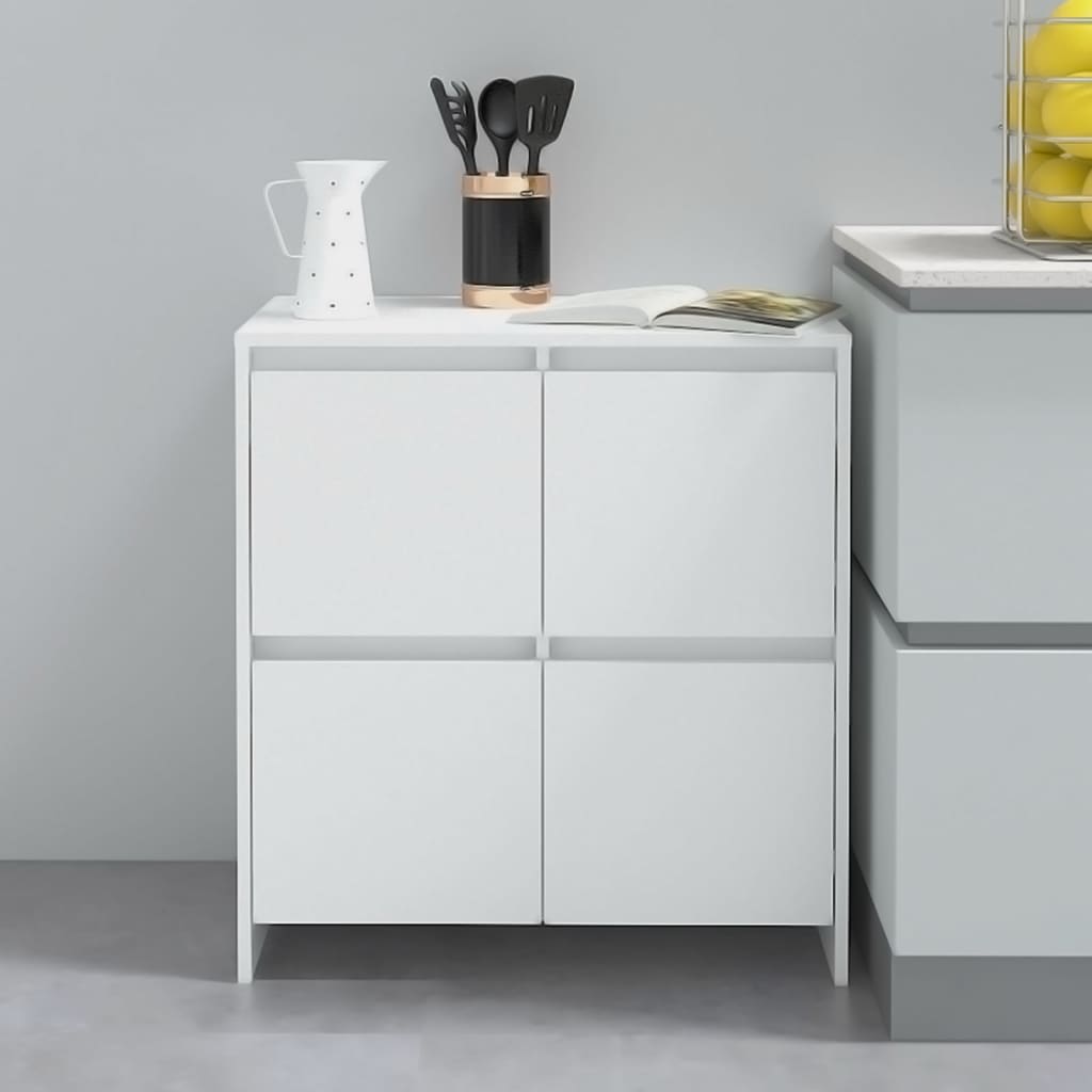 skænke 2 stk. 70x41x75 cm konstrueret træ hvid