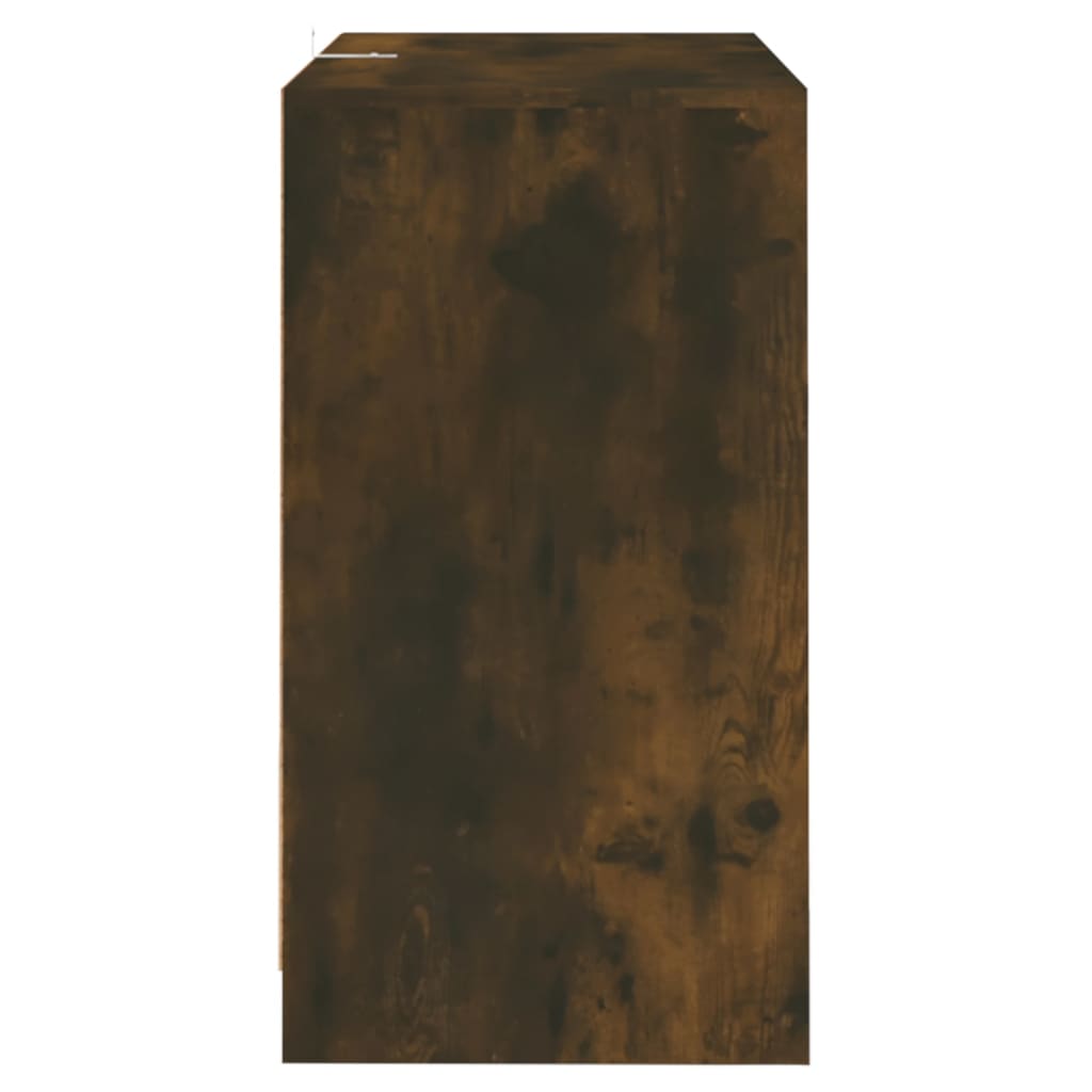 skænke 2 stk. 70x41x75 cm konstrueret træ røget egetræsfarve