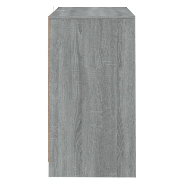 skænke 2 stk. 70x41x75 cm konstrueret træ grå sonoma-eg
