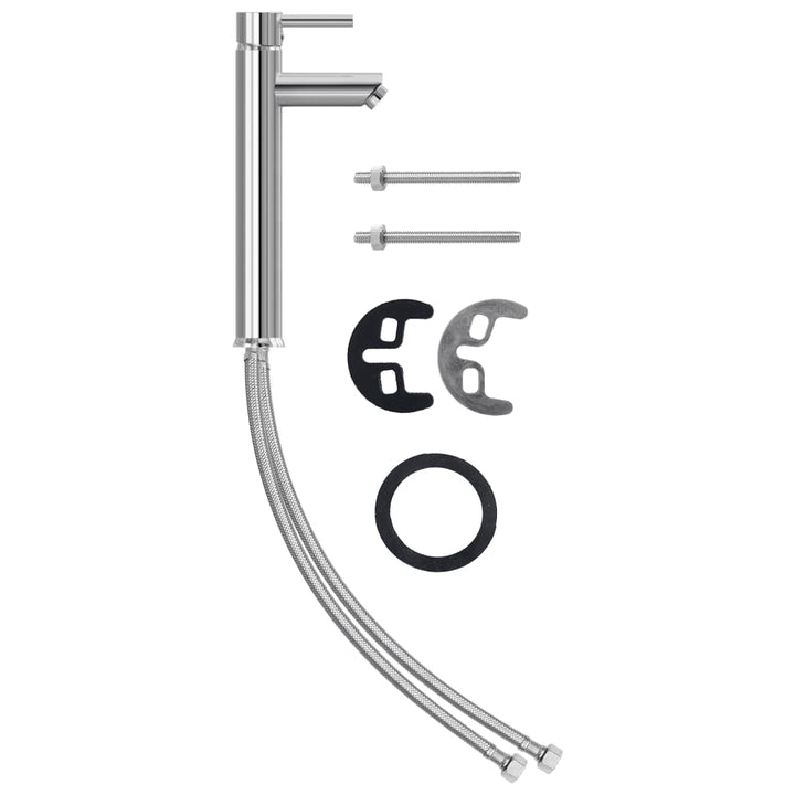 håndvask til badeværelse m. hane og bundventil hærdet glas sort