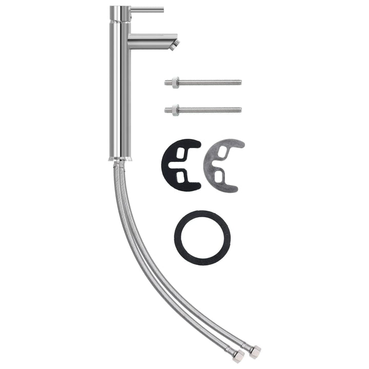 håndvask til badeværelse m. hane og bundventil hærdet glas brun