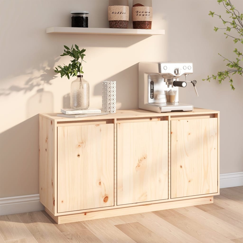 skænk 111x34x60 cm massivt fyrretræ