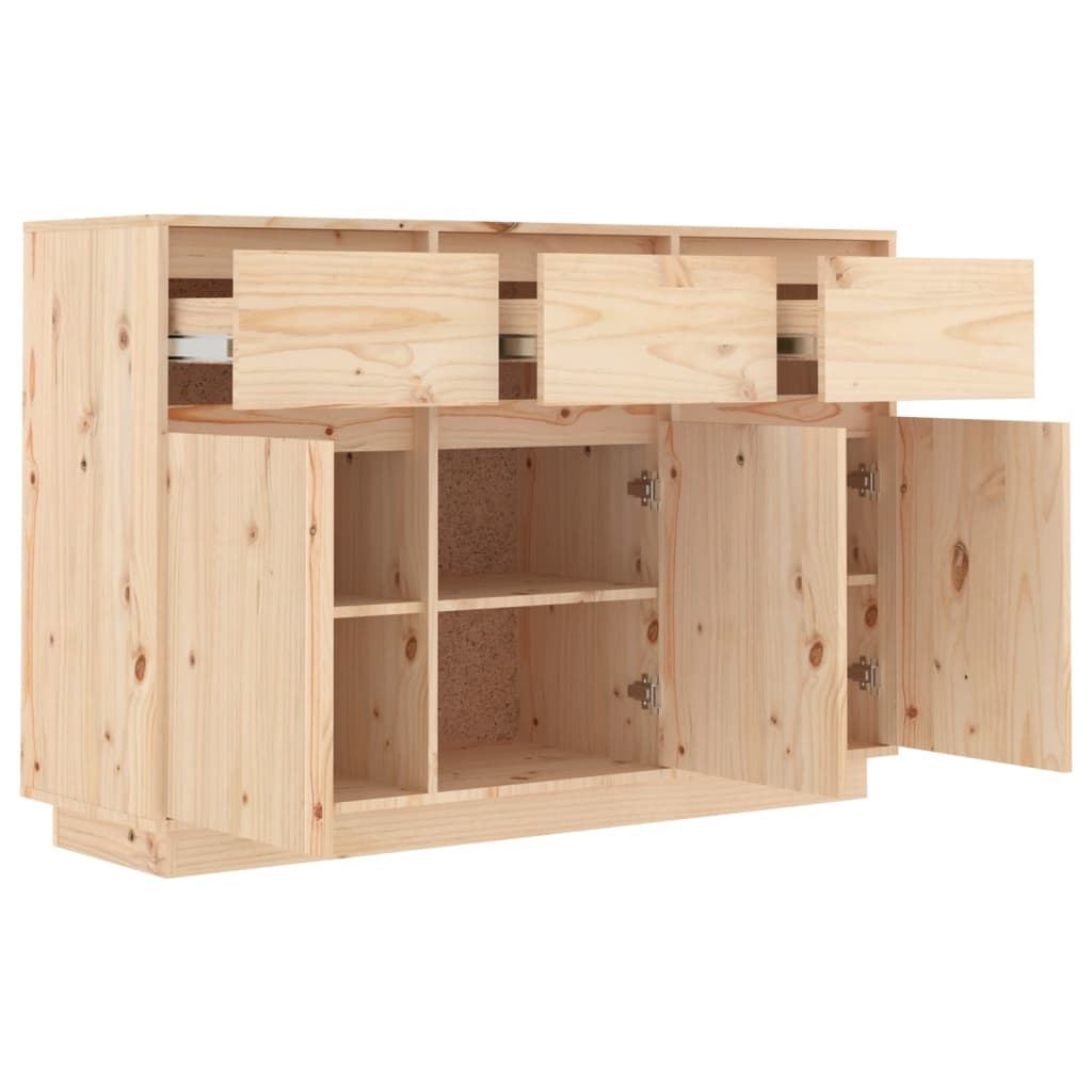 skænk 111x36x75 cm massivt fyrretræ