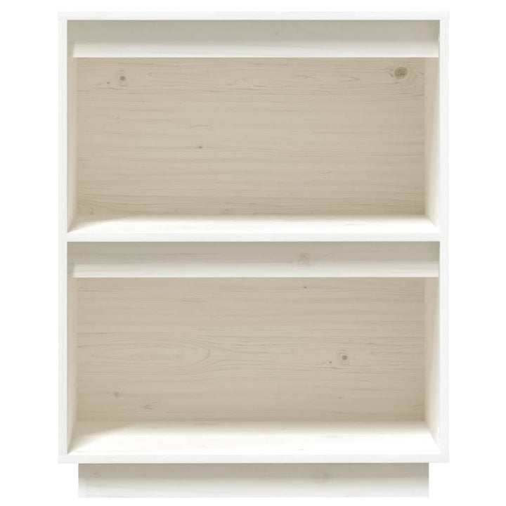 konsolskab 60x34x75 cm massivt fyrretræ hvid
