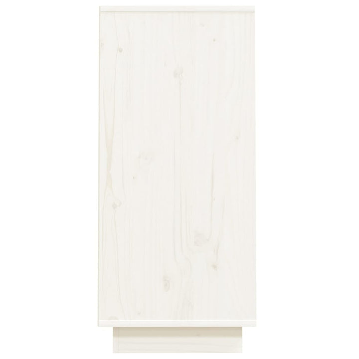 konsolskab 60x34x75 cm massivt fyrretræ hvid
