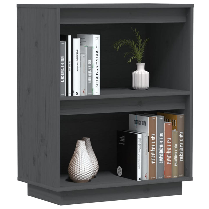 konsolskab 60x34x75 cm massivt fyrretræ grå