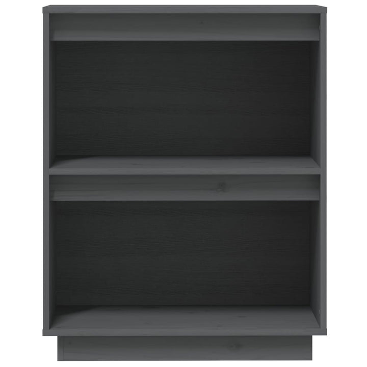 konsolskab 60x34x75 cm massivt fyrretræ grå
