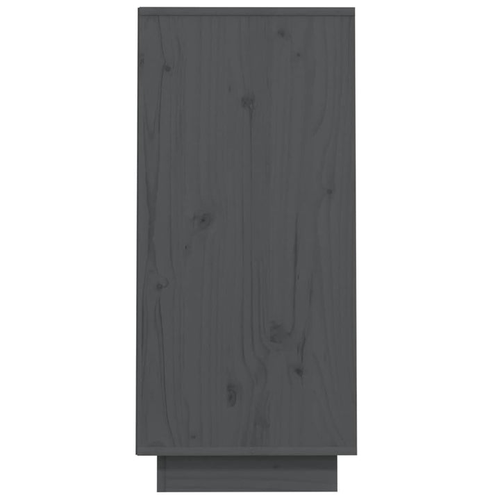 konsolskab 60x34x75 cm massivt fyrretræ grå