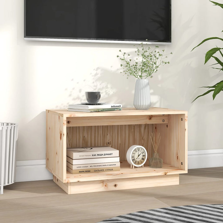 tv-bord 60x35x35 cm massivt fyrretræ