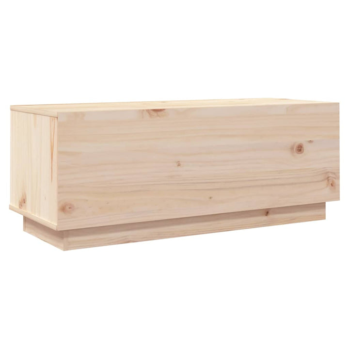 tv-bord 90x35x35 cm massivt fyrretræ