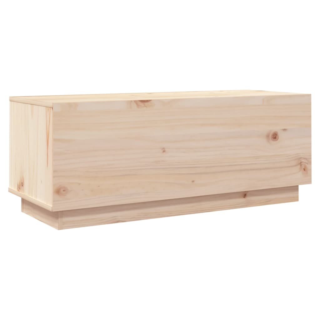 tv-bord 90x35x35 cm massivt fyrretræ