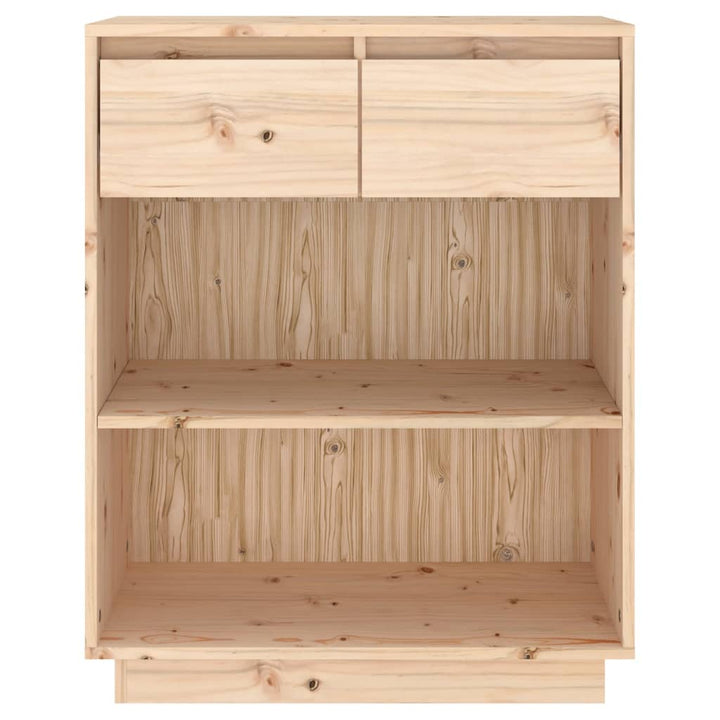 konsolskab 60x34x75 cm massivt fyrretræ