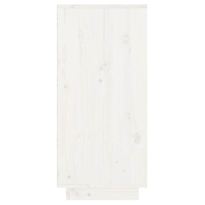 konsolskab 60x34x75 cm massivt fyrretræ hvid