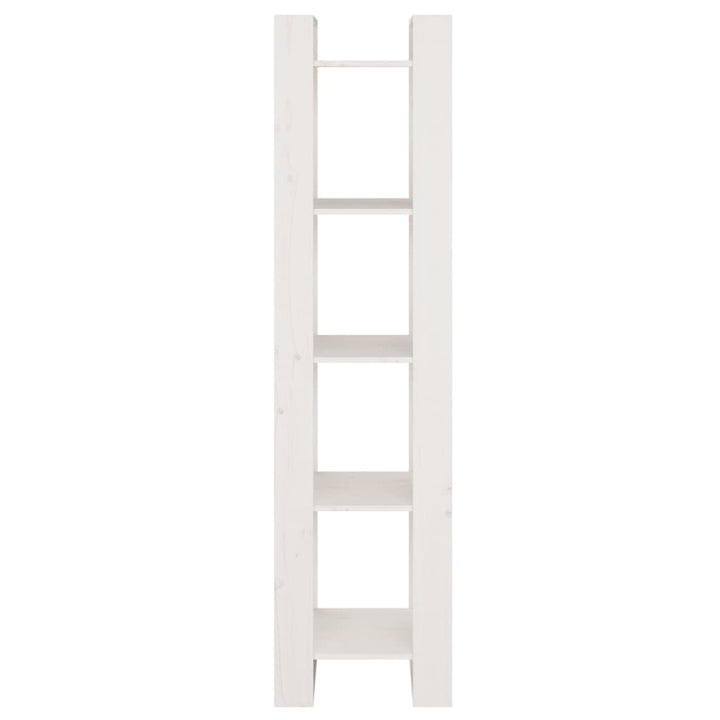 bogreol/rumdeler 41x35x160 cm massivt fyrretræ hvid