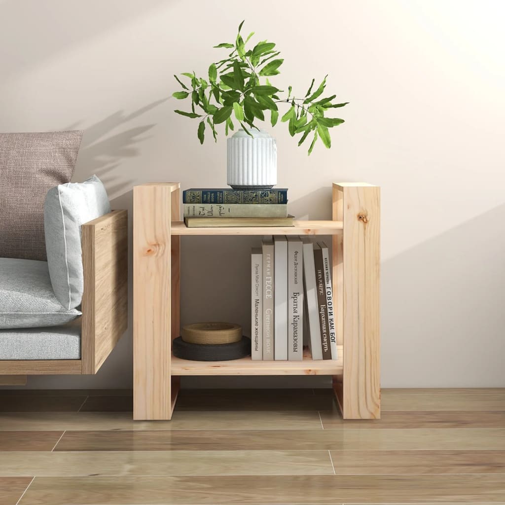 bogreol/rumdeler 60x35x57 cm massivt fyrretræ