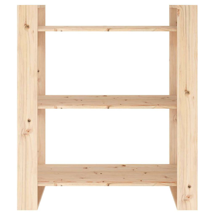 bogskab/rumdeler 80x35x91 cm massivt træ fyrretræ