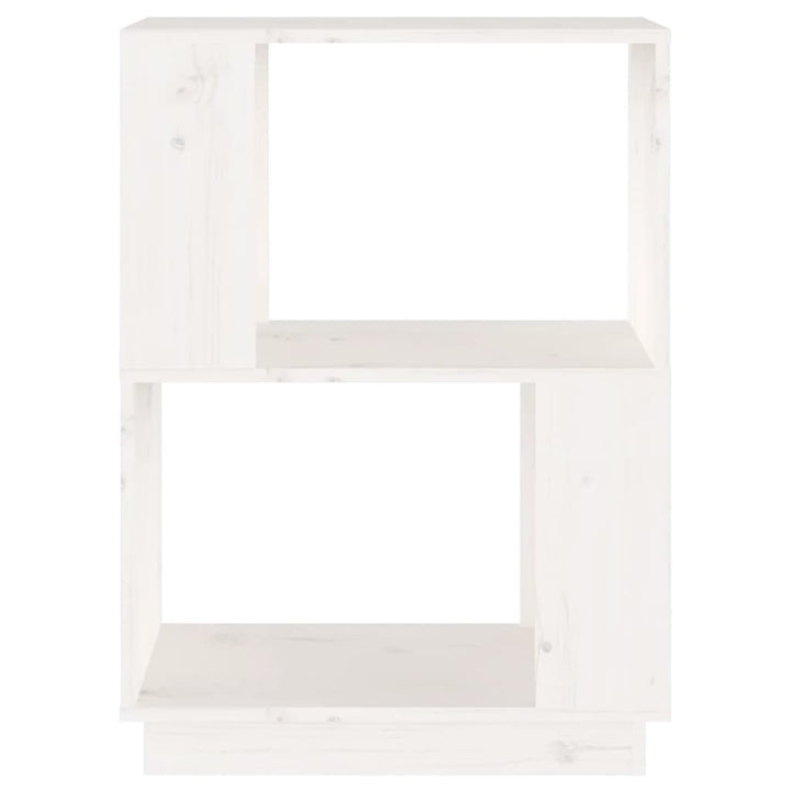 bogreol/rumdeler 51x25x70 cm massivt fyrretræ hvid